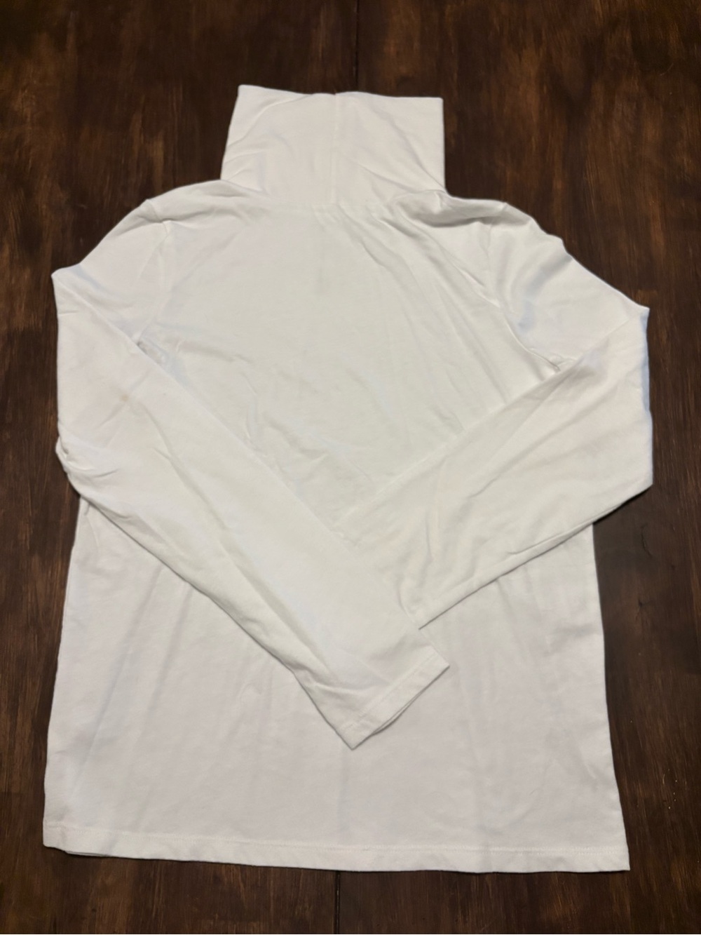 SO White Long Sleeve Turtleneck Tee